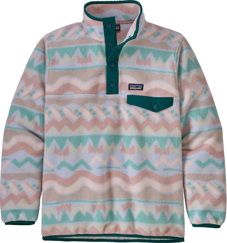 Lightweight Synchilla Snap-T Fleece Pullover - Girls|-|Pull léger en molleton Synchilla Snap-T - Fille Shirred Sleeve Feminine Lightweight Synchilla Snap-T Fleece Pullover - Girls|-|Pull léger en molleton Synchilla Snap-T - Fille Shirred Sleeve Feminine