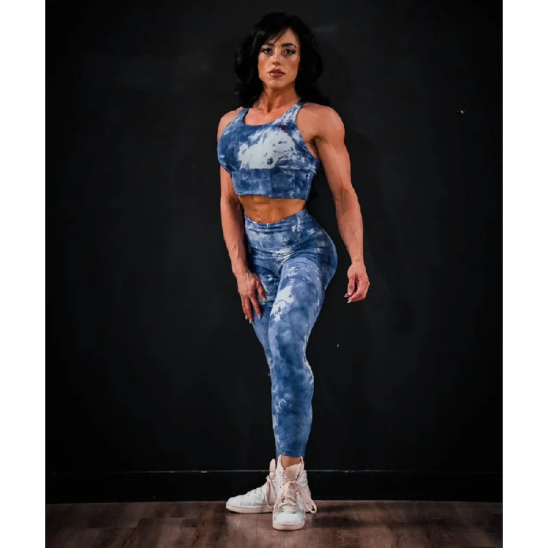 Tie Dye Seamless Front Leggings Trendy Cold Weather Tights