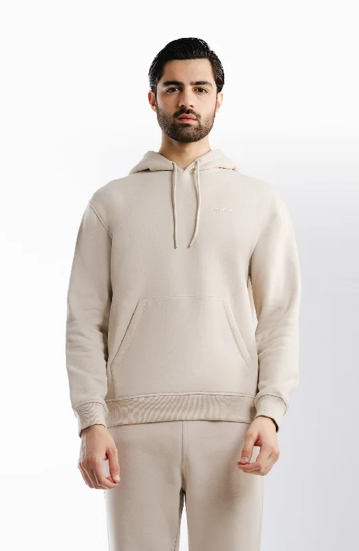Fleece Pullover - Sand Crew Neck Wool