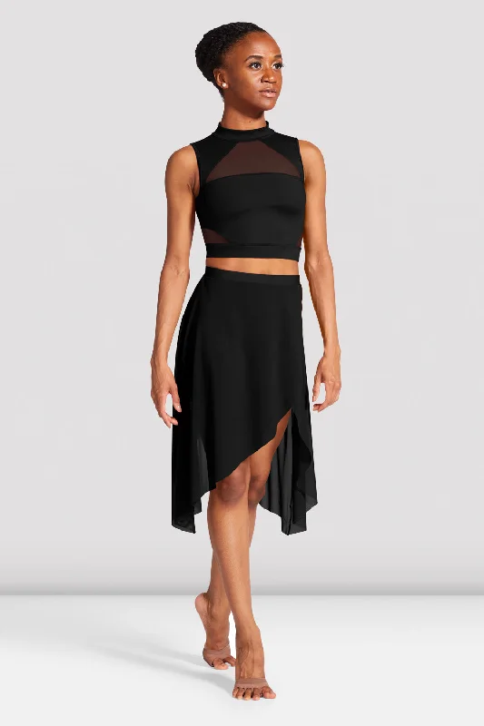 Ladies Chiaki Open Back Crop Top Elegant Classic Vintage