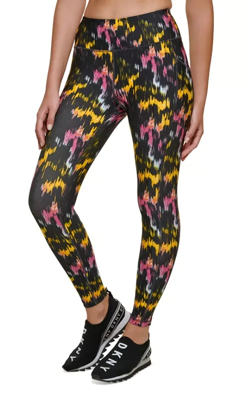 DKNY Sport Printed High-Waist 7/8 Leggings Elegant Sheer Leggings