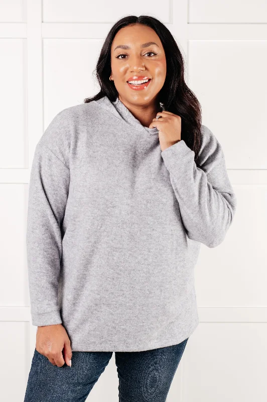 Hazel Blues® | Basically My Favorite Hooded Pullover in Heather Grey Jewel Neck Pullover Hazel Blues® | Basically My Favorite Hooded Pullover in Heather Grey Jewel Neck Pullover