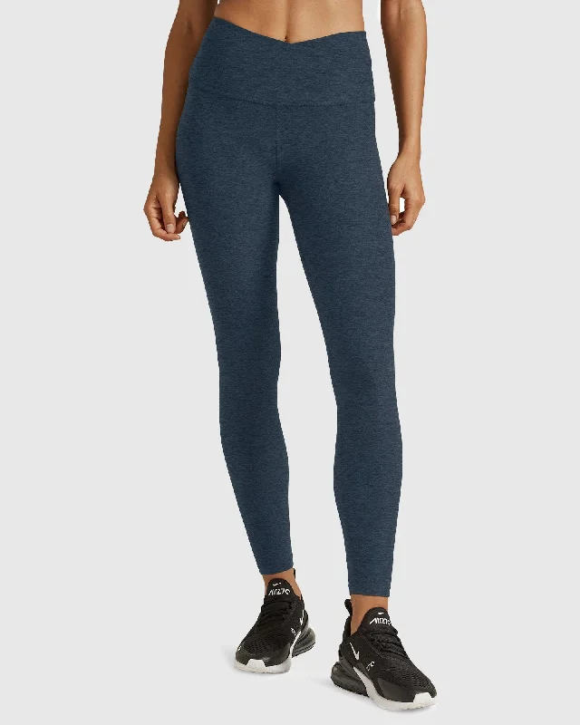 Spacedye At Your Leisure High Waisted Midi Legging Comfortable Running Leggings
