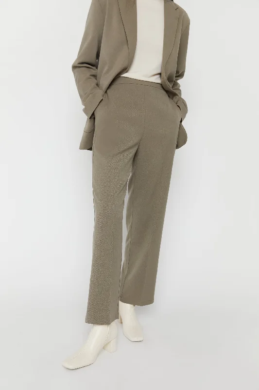 HIGH WAIST TROUSER Trousers Bridal Satin