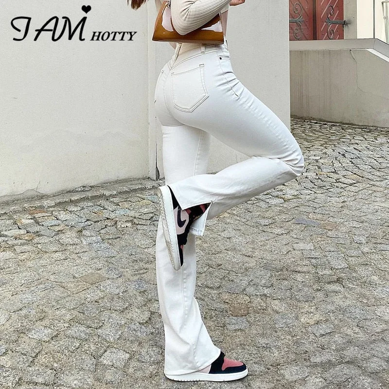 White Split Casual Cotton Jeans Women Elegant Butt Lift Korean High Waist 90s Denim Trousers Streetwear Pants Iamhotty Wide Leg Loose Fit Mid Waist White Split Casual Cotton Jeans Women Elegant Butt Lift Korean High Waist 90s Denim Trousers Streetwear Pants Iamhotty Wide Leg Loose Fit Mid Waist
