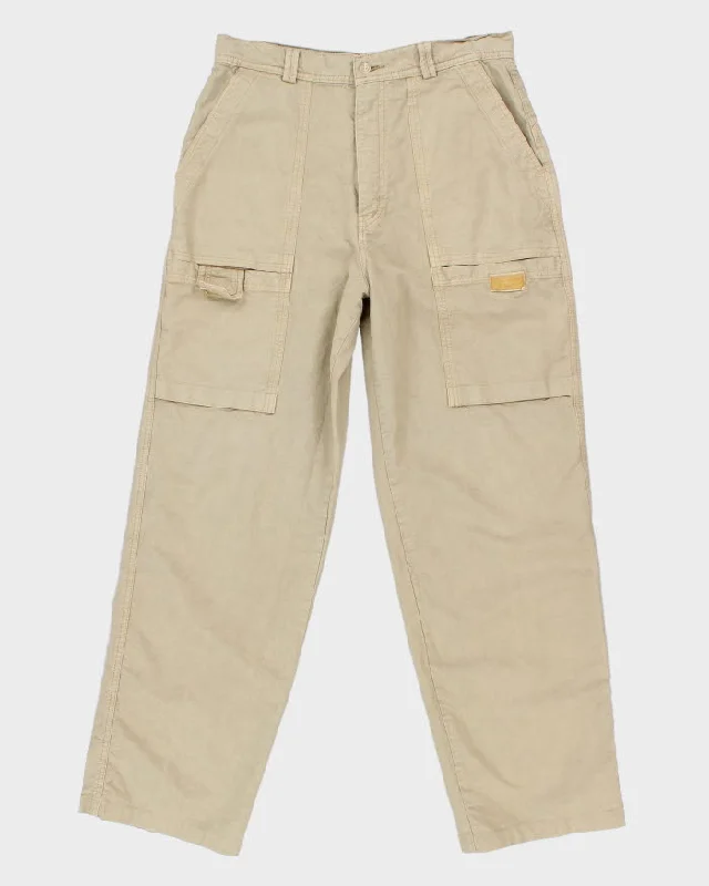 Y2K 00s Beige Cargo Trousers - W31 L29 Trousers Recommended Stylist