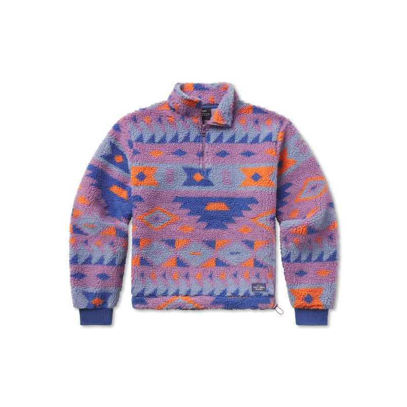 Guadalupe Fleece Pullover Scalloped Neck Pullover