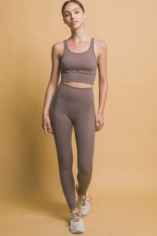 Hazel Blues® | Love Tree High Waist Leggings with Side Pockets Fashionable Ribbed Knit Leggings Hazel Blues® | Love Tree High Waist Leggings with Side Pockets Fashionable Ribbed Knit Leggings
