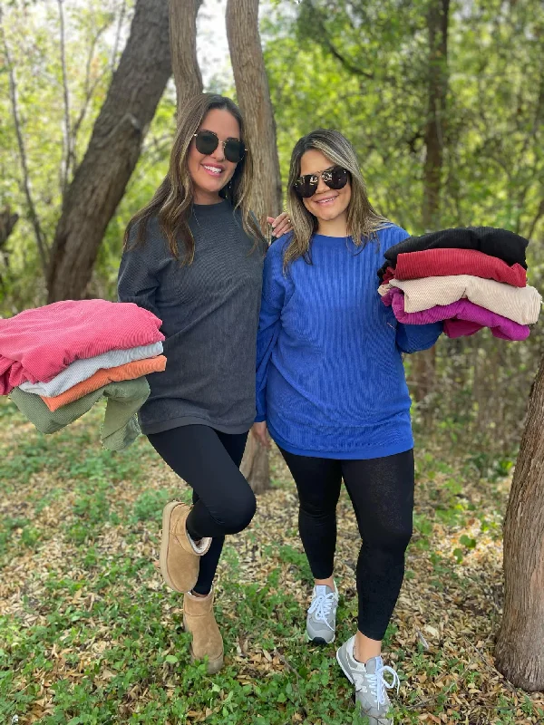 Hazel Blues® |  Staple Ribbed Pullover in Ten Colors Cashmere Luxurious Pullover