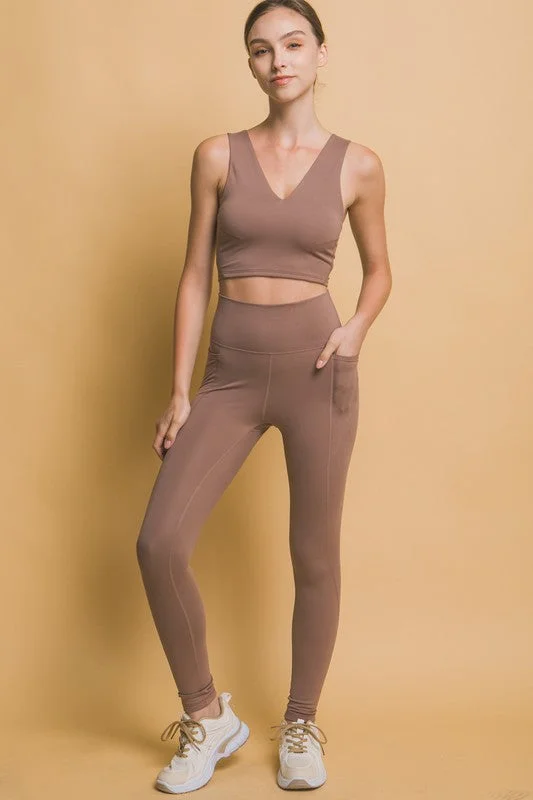 Hazel Blues® | Love Tree High Waist Leggings with Side Pockets Stylish Sporty Performance Leggings Hazel Blues® | Love Tree High Waist Leggings with Side Pockets Stylish Sporty Performance Leggings