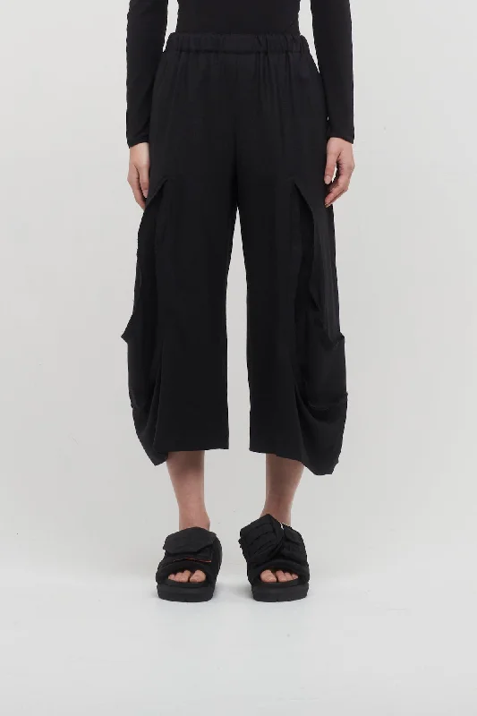 Comme Des Garçons Flared Trousers Trousers Formal Black
