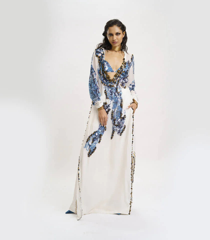 Slip Dress with Trouser and Crop top Iron Safe Non-Iron Wrinkle Free