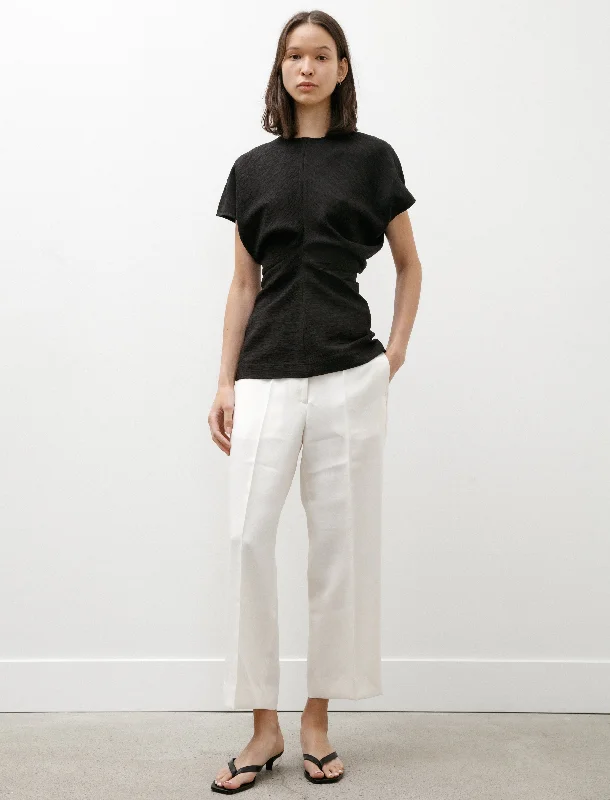 Straight Cropped Trousers Off White Trousers Vintage Classic