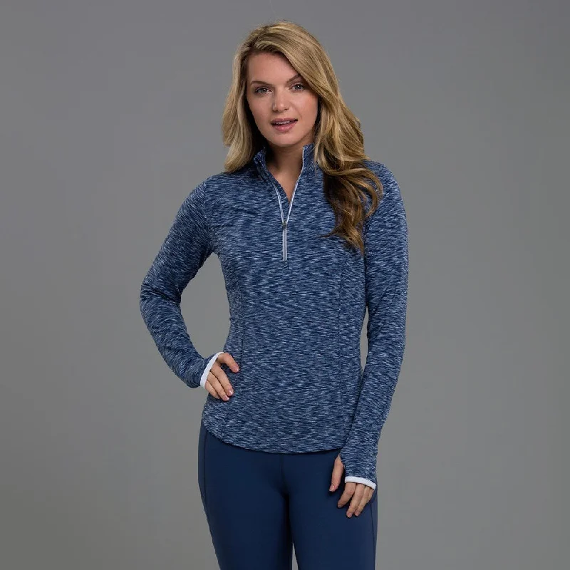 Zero Restriction Ladies Pullover 1/4 Zip - Shae Jewel Neck Pullover