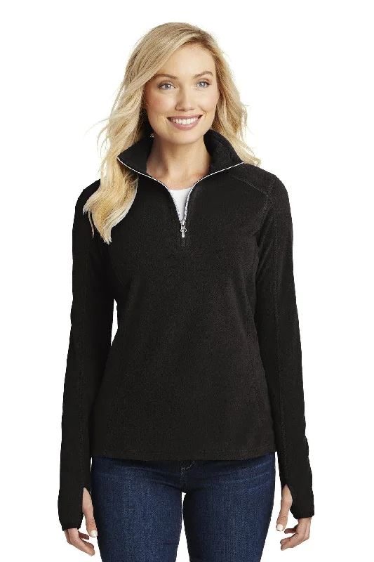 Port Authority Ladies Microfleece 1/2-Zip Pullover. L224 Besom Neck Pullover