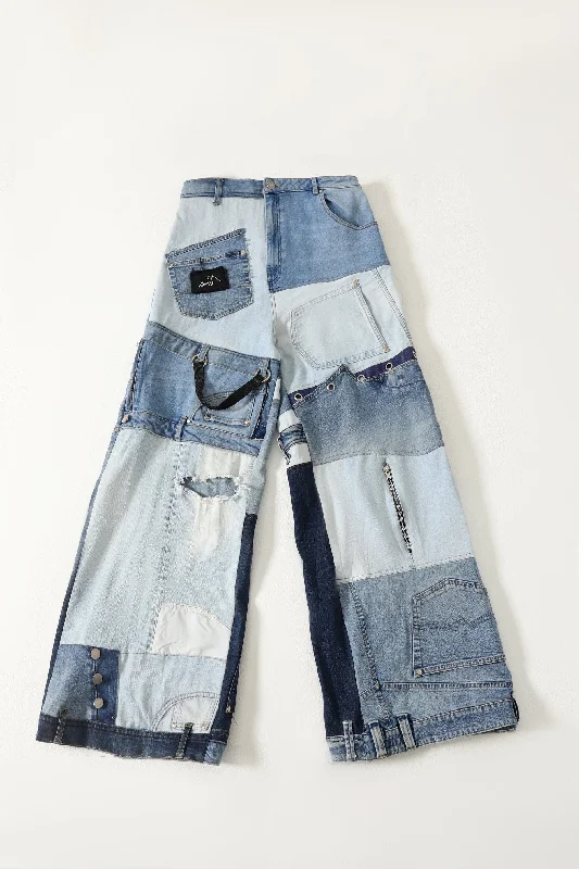RECYCLED DENIM TROUSERS Trousers Corduroy Warm