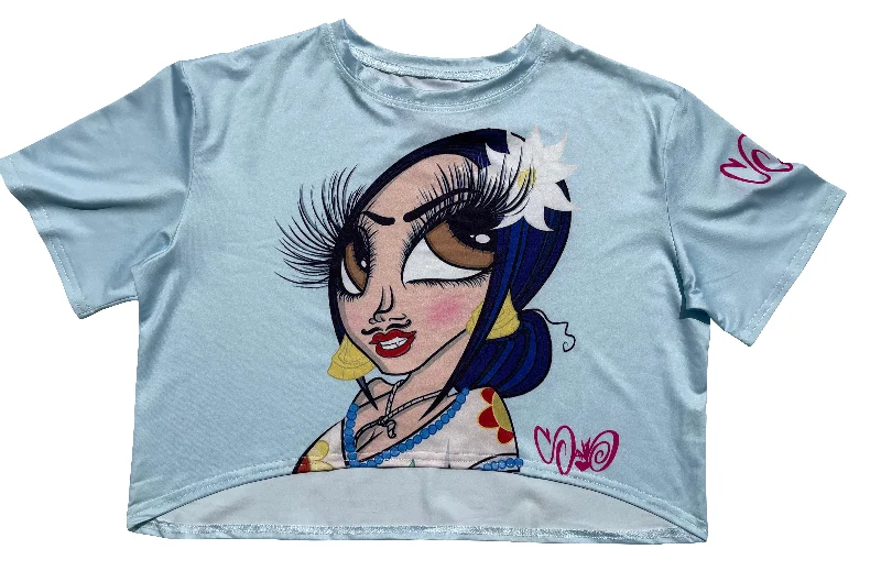Frida Crop Top Ribbed Crop Top High Neck Heavyweight