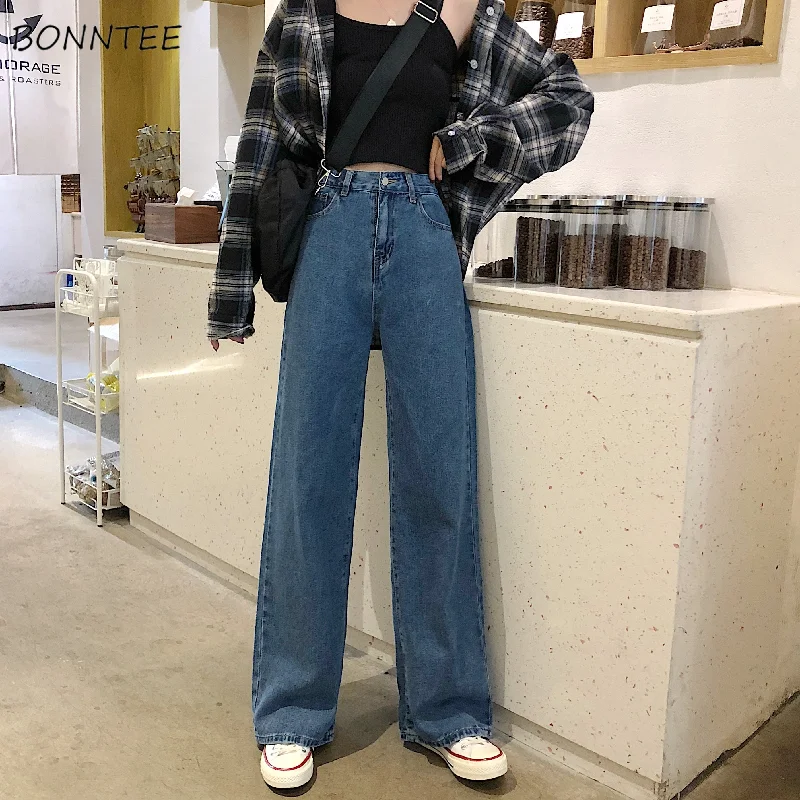 Jeans Women Denim Long Trousers Straight Korean Style Pockets Womens High Waist Casual Loose Students Streetwear Harajuku Chic Trousers Denim Distressed Jeans Women Denim Long Trousers Straight Korean Style Pockets Womens High Waist Casual Loose Students Streetwear Harajuku Chic Trousers Denim Distressed