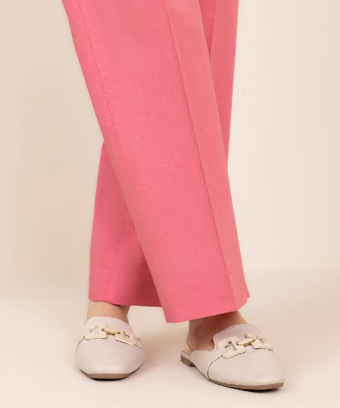 Dyed Cotton Trousers Trousers Palazzo Wide Leg