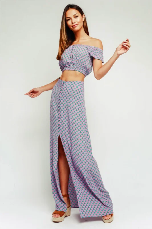 Olivia Crop Top Satin Blend Silk Blend Wool Blend