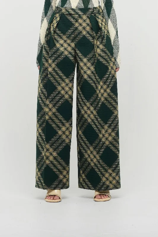 Burberry Primrose IP Check Belted Trousers Trousers Spring Floral