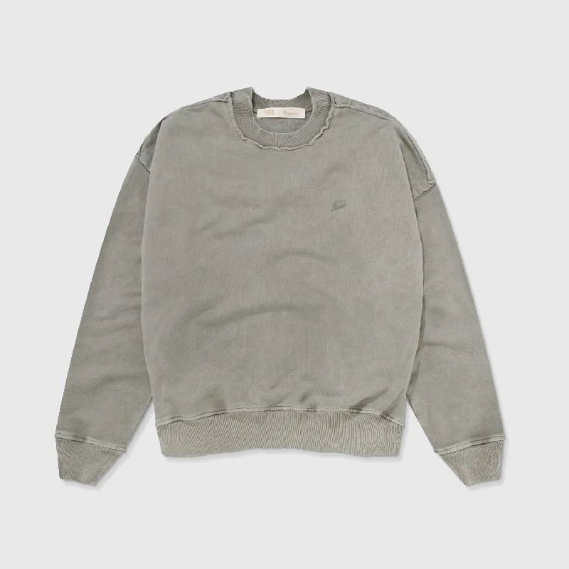 Core Washed Pullover - Light Gray Kimono Neck Pullover