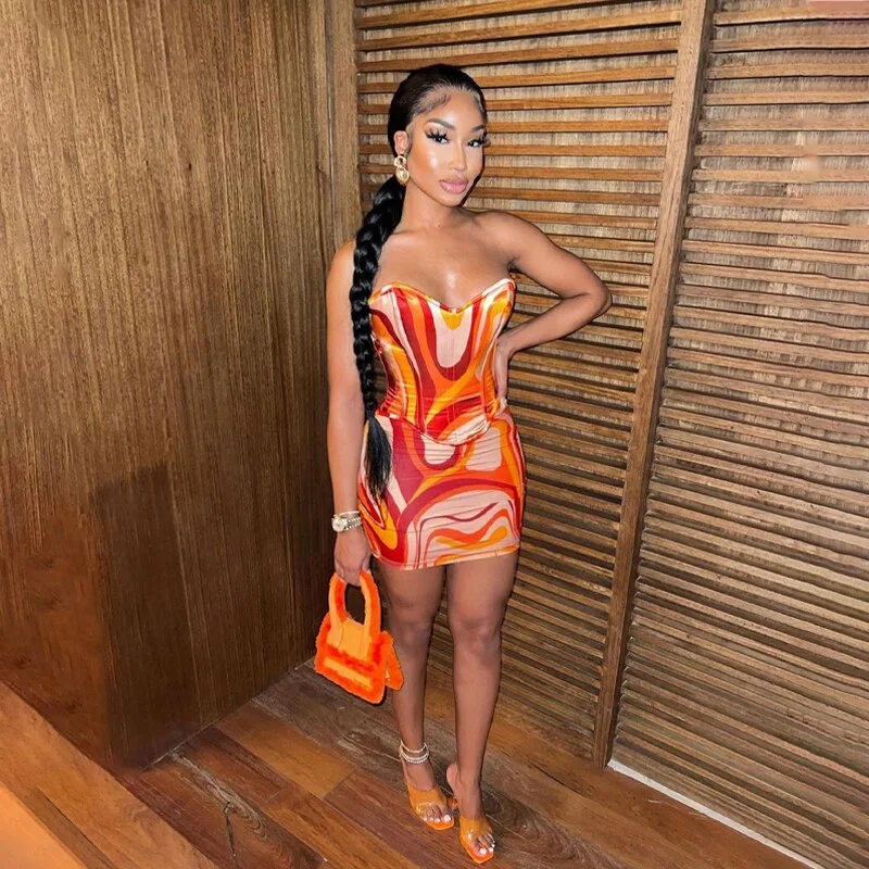 Print Off Shoulder Sleeveless Colorful Crop Top Mini Dress 2 Pieces Suit Notch Collar Peter Pan Collar Cowl Neck Print Off Shoulder Sleeveless Colorful Crop Top Mini Dress 2 Pieces Suit Notch Collar Peter Pan Collar Cowl Neck
