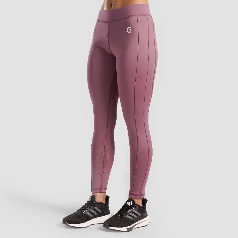 Power Pulse Leggings (Pink) Cozy Full-Length Workout Leggings