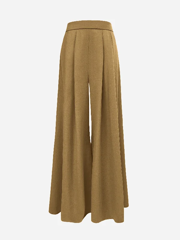 Wool Wide Trousers "Colette" Trousers Party Sparkling
