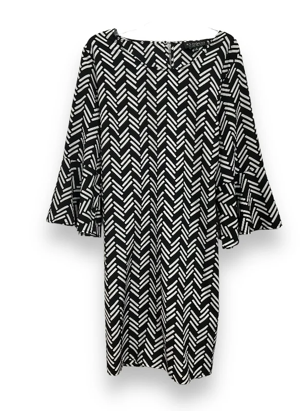 Black & White Dress Casual Midi Eloquii, Size 3x Elegant Satin Button Midi Dress