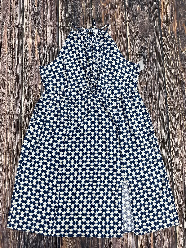 Blue Dress Casual Midi Ava & Viv, Size 2x Comfortable Knitwear Midi Dress