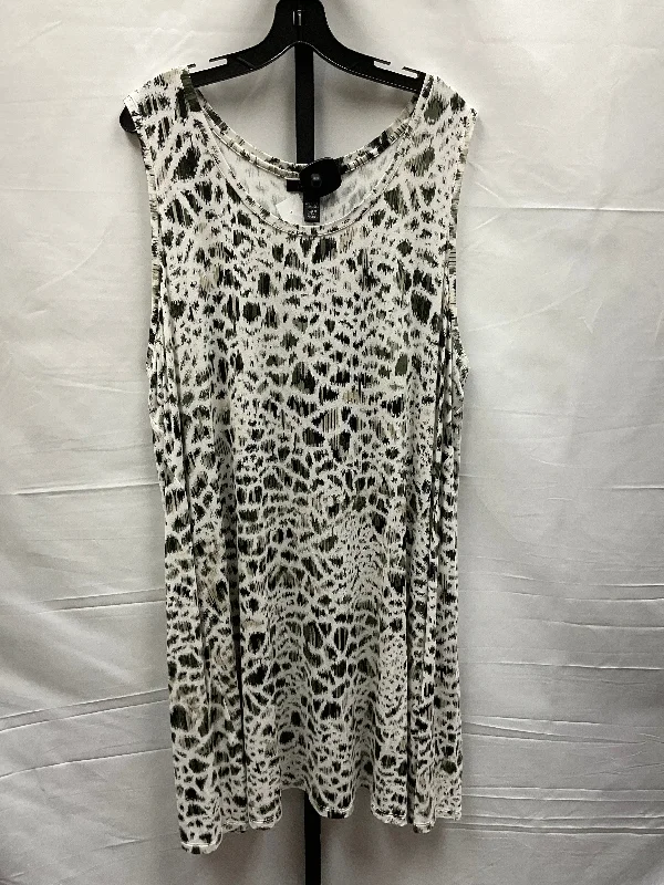 Cream & Green Dress Casual Midi Style And Company, Size 3x Elegant Maxi-Midi Hybrid Dress Cream & Green Dress Casual Midi Style And Company, Size 3x Elegant Maxi-Midi Hybrid Dress