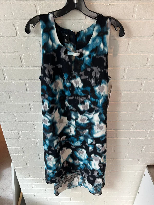 Dress Casual Midi By Alfani In Black & Blue, Size: Xl Fashionable High-Low Midi Dress Dress Casual Midi By Alfani In Black & Blue, Size: Xl Fashionable High-Low Midi Dress