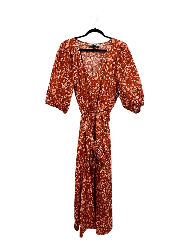 Dress Casual Midi By Ashley Stewart In Orange, Size: 3x Trendy Ruffle Hem Midi Dress Dress Casual Midi By Ashley Stewart In Orange, Size: 3x Trendy Ruffle Hem Midi Dress