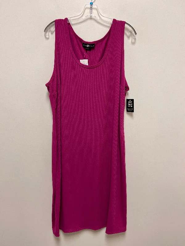 Dress Casual Midi By Ashley Stewart In Purple, Size: 3x Fashionable Skater Midi Dress Dress Casual Midi By Ashley Stewart In Purple, Size: 3x Fashionable Skater Midi Dress