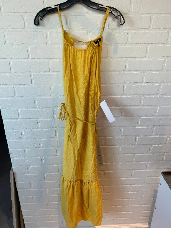 Dress Casual Midi By Banana Republic In Yellow, Size: Xl Comfortable Geometric Print Midi Dress Dress Casual Midi By Banana Republic In Yellow, Size: Xl Comfortable Geometric Print Midi Dress