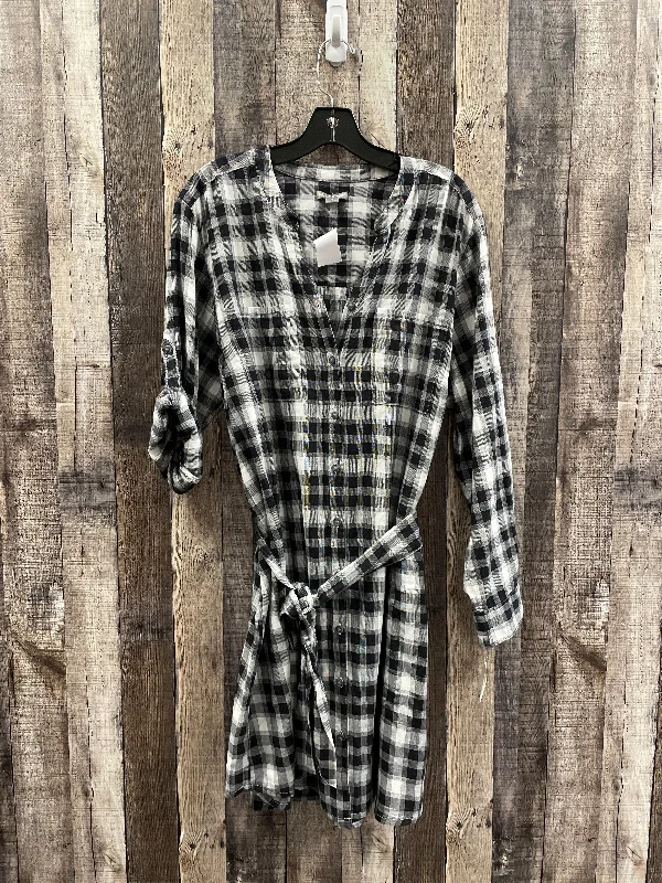 Dress Casual Midi By Falls Creek In Plaid Pattern, Size: 1x Elegant Puff Sleeve Midi Dress Dress Casual Midi By Falls Creek In Plaid Pattern, Size: 1x Elegant Puff Sleeve Midi Dress