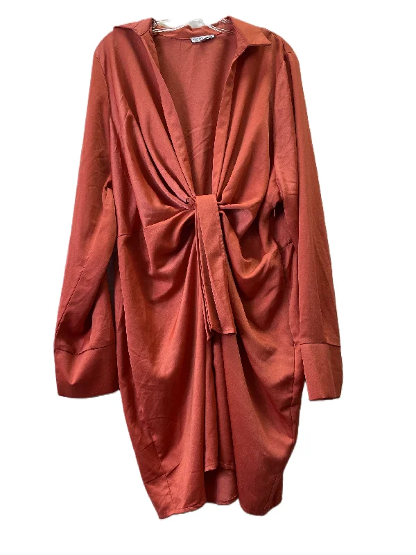 Dress Casual Midi By Fashion Nova In Coral, Size: 3x Comfortable Knitwear Midi Dress Dress Casual Midi By Fashion Nova In Coral, Size: 3x Comfortable Knitwear Midi Dress