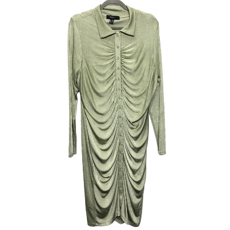 Dress Casual Midi By Forever 21 In Green, Size: 2x Comfortable Empire Waist Midi Dress Dress Casual Midi By Forever 21 In Green, Size: 2x Comfortable Empire Waist Midi Dress
