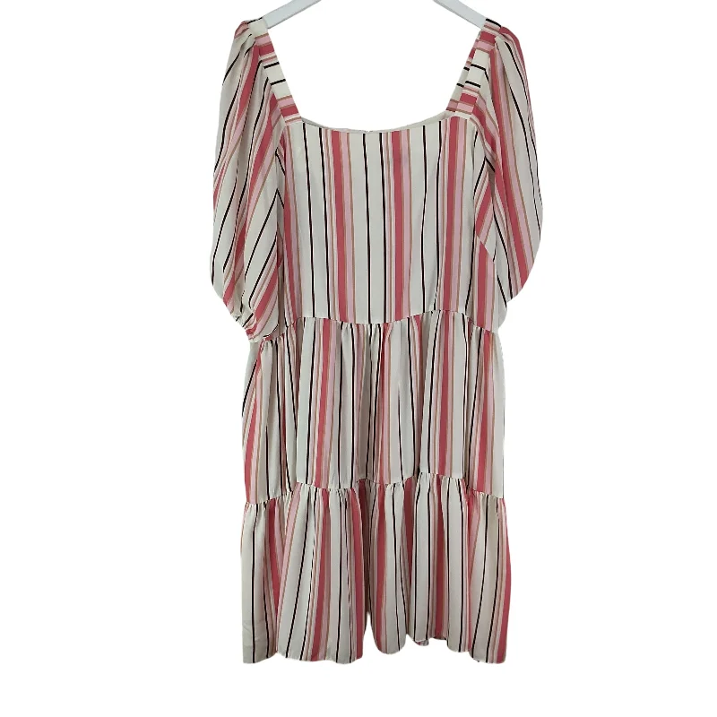 Dress Casual Midi By Gabby Skye In Pink, Size: 1x Fashionable Pencil Midi Dress