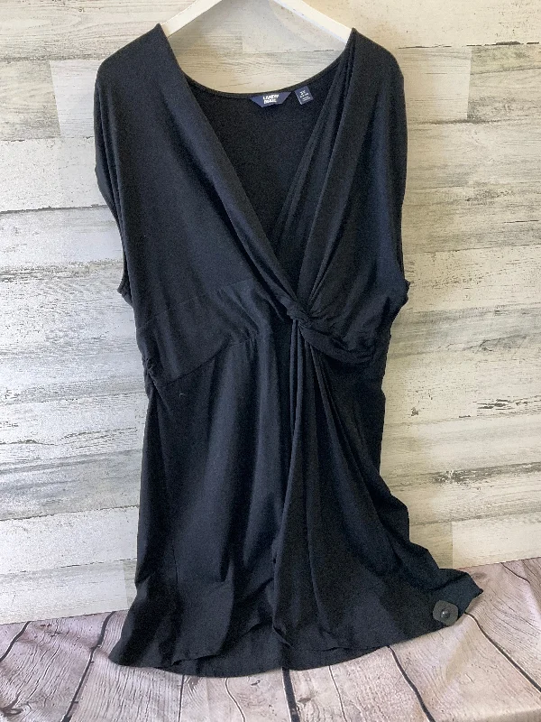 Dress Casual Midi By Lands End In Black, Size: 3x Comfortable Button Front Midi Dress Dress Casual Midi By Lands End In Black, Size: 3x Comfortable Button Front Midi Dress