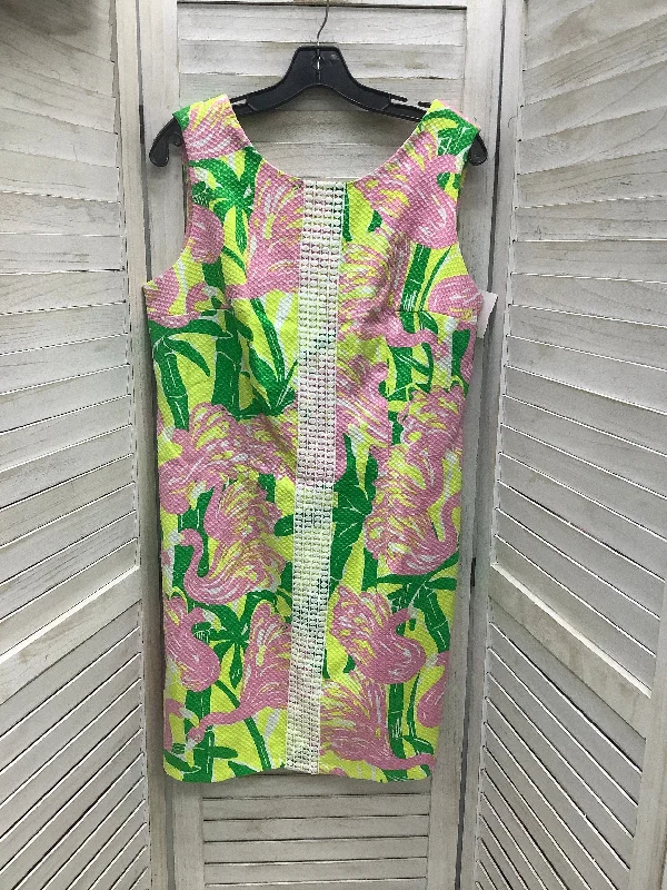 Dress Casual Midi By Lilly Pulitzer In Multi-colored, Size: 2x Elegant Maxi-Midi Hybrid Dress Dress Casual Midi By Lilly Pulitzer In Multi-colored, Size: 2x Elegant Maxi-Midi Hybrid Dress