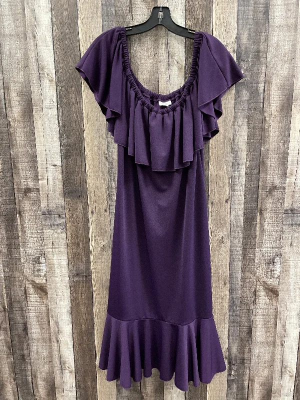 Dress Casual Midi By Lularoe In Purple, Size: 2x Comfortable Geometric Print Midi Dress Dress Casual Midi By Lularoe In Purple, Size: 2x Comfortable Geometric Print Midi Dress