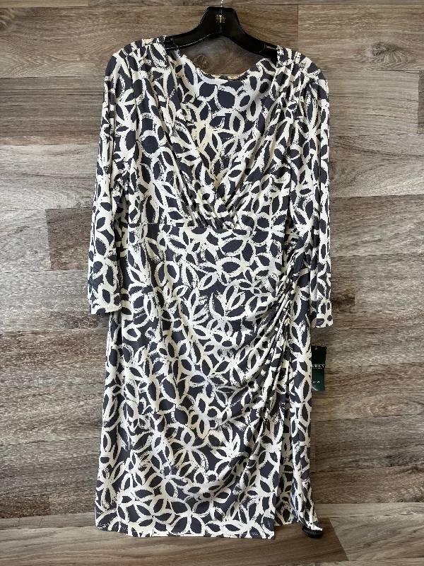 Dress Casual Midi By Ralph Lauren In Green & White, Size: 1x Elegant Maxi-Midi Hybrid Dress Dress Casual Midi By Ralph Lauren In Green & White, Size: 1x Elegant Maxi-Midi Hybrid Dress