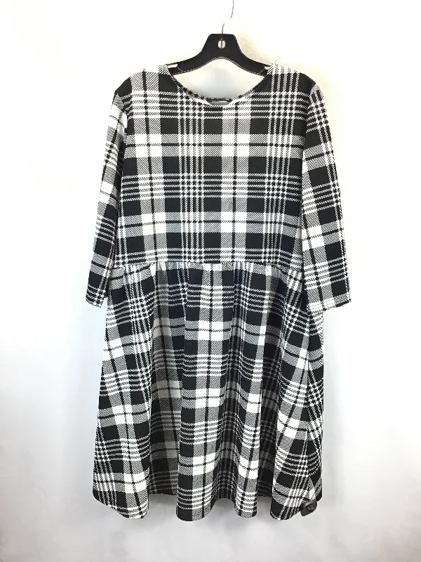 Dress Casual Midi By Shein In Plaid Pattern, Size: 2x Comfortable Sleeveless Midi Dress Dress Casual Midi By Shein In Plaid Pattern, Size: 2x Comfortable Sleeveless Midi Dress