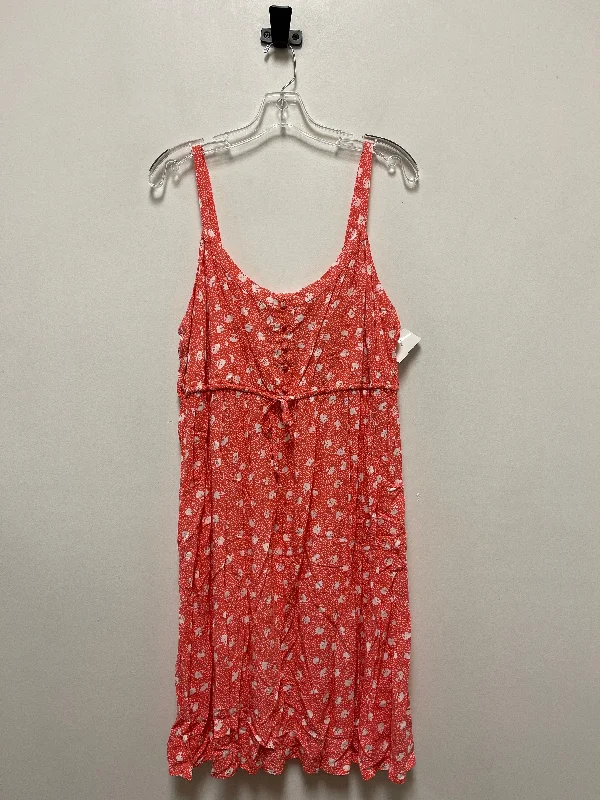 Dress Casual Midi By Torrid In Orange, Size: 3x Trendy Ruffled Sleeve Midi Dress