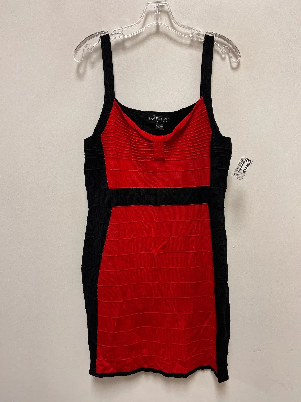 Dress Party Midi By Forever 21 In Black & Red, Size: 2x Elegant Satin Button Midi Dress Dress Party Midi By Forever 21 In Black & Red, Size: 2x Elegant Satin Button Midi Dress