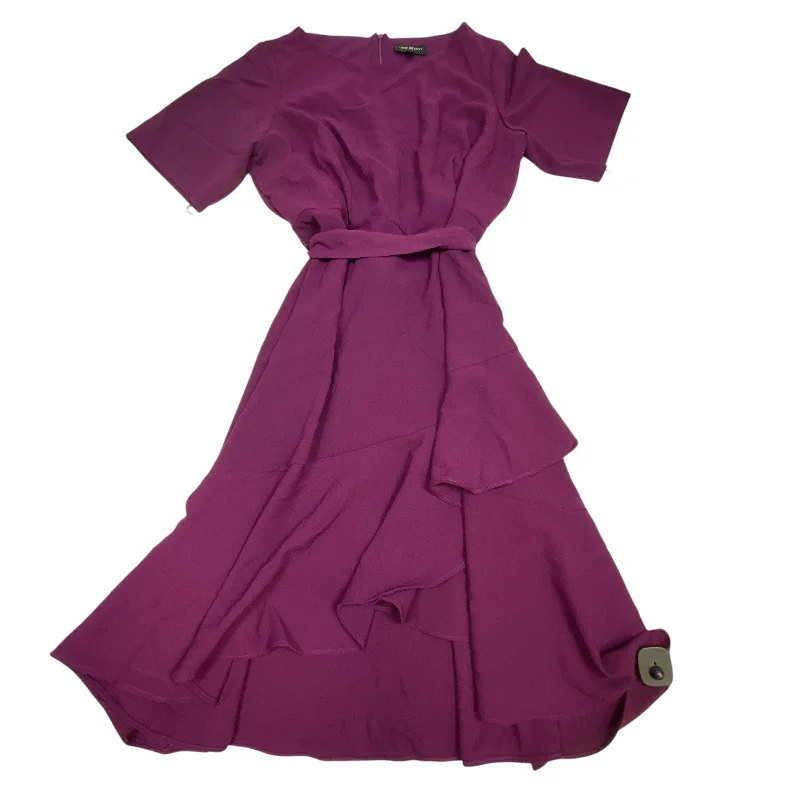 Dress Party Midi By Lane Bryant In Purple, Size: 3x Comfortable Wrap Midi Dress