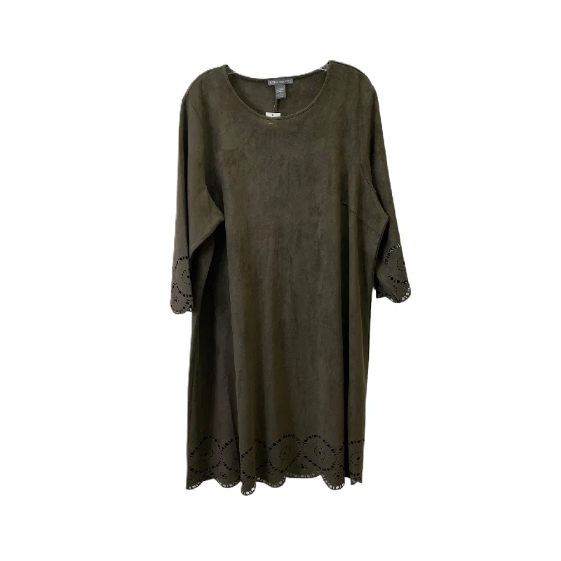 Green Dress Casual Midi By Kate & Mallory, Size: 3x Elegant Sleeveless Midi Dress
