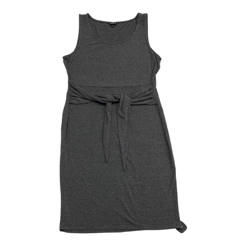 Grey Dress Casual Midi Torrid, Size 1x Elegant Puff Sleeve Midi Dress